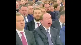 What happened to Anton Vaino during Putin's speech