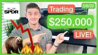 What To Do When Stocks CRASH With The Wheel Strategy 🐻🔥 | LIVE OPTIONS TRADING (5/6/22)