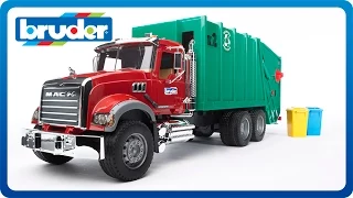 Bruder Toys MACK Granite Rear Loading Garbage Truck #02812