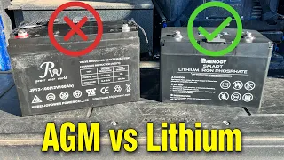 Battery Swap - AGM VS Lithium - Renogy LifePo4 100ah Self Heating Batteries