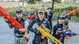 LTT Game Nerf War : Couple Warriors SEAL X Nerf Guns Fight Dangerous Criminals Inhuman