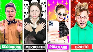 3 TIPI di AMICI al PARCO GIOCHI con “MERCOLEDÌ” della Famiglia ADDAMS e NINNA e MATTI ! 💀