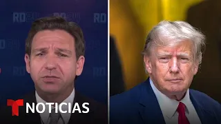 DeSantis recrudece sus ataques contra Trump: dice que pudo cobrarle el muro a México y "no lo hizo"