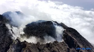puncak gunung merapi 6 Januari 2022, Drone view. Fimi X8 mini. part 2