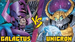 Галактус (Марвел) vs Юникрон (Трансформеры) / Galactus vs Unicron - Кто кого? [bezdarno]