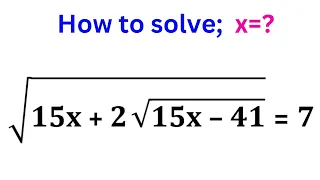 Germany | Math Olympiad Algebra Equation.