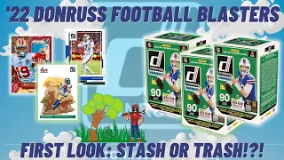 First Look: Is It Worth Your Money?💵 - 2022 Donruss Football Blaster Box x3