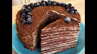 Мега шоколадный торт «Спартак» Самый легкий рецепт!