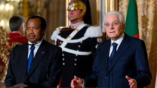 Mattarella - Biya : dichiarazioni congiunte alla stampa