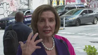 Nancy Pelosi celebrates new legislation and the history of Atlanta