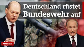 Scholz reagiert auf Putin: Aufrüsten, Waffen für Ukraine, heftige Sanktionen | WDR Aktuelle Stunde