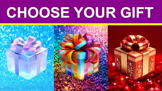 Choose your gift | 3 gift box challenge | Red Blue Gold #pickonekickone #giftboxchallenge