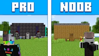 NOOB VS PRO EN UZUN GÜVENLİKLİ ODA YAPI KAPIŞMASI! - Minecraft