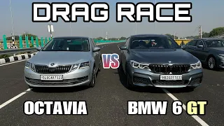 SKODA OCTAVIA VS BMW 6 SERIES DRAG RACE !