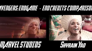 Avengers: Endgame (2019) | End Credits [COMPARISON]