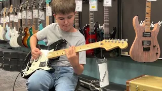 Metallica - Master of Puppets (Guitar Cover) Improvised by an 11yr old