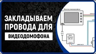 Какие провода закладывать, подключение домофона установка видеодомофона (видеодомофон для квартиры)