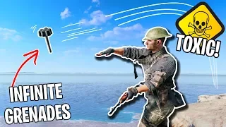 Playing Battlefield 5 BUT I'm SUPER TOXIC! (infinite grenade spam glitch)