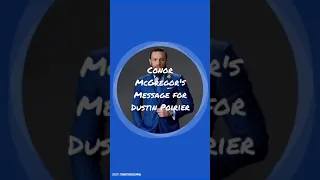 Conor McGregor's message to Dustin Poirier