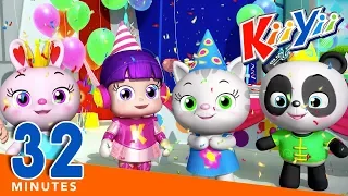 Happy Birthday | Plus Lots More Nursery Rhymes | 32 Minutes Compilation from KiiYii! | ABCs and 123s