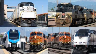 45+ TRAINS! Railfanning San Bernardino FT NS 1066  4/5/2023