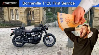 First Service on a Triumph Bonneville T120, How much 😲 Is it too Much!