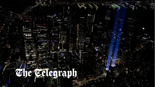 New York's night sky lights up to honour 9/11 victims