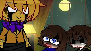 [FNAF] Evelyn meets Nightmare Fredbear for the first time be like // Gacha club //