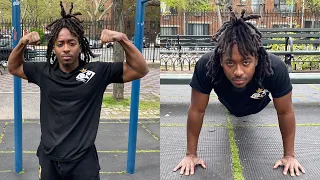 Yahsir does 200 Push ups and 200 Squats in 7:26 | That's Good Money