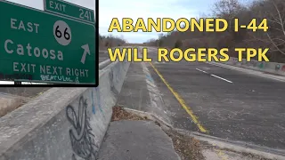 Abandoned Interstate Highway in Oklahoma USA [I-44 & Route-66]