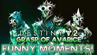 Funny Moments in Destiny 2 Grasp of Avarice Dungeon! 😂