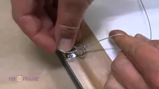 How to tie picture frame wire Brisbane Picture Framer expla