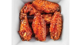 Wings in honey-soy sauce in the oven. Wings in the oven.