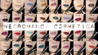 Necromancy Cosmetica Matte Lipstick FULL Collection Swatch & Review