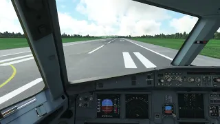 Microsoft Flight simulator. Airbus A320 NEO landing into Cork, Ireland