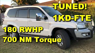 TUNED 1KD-FTV 120 Series Prado - Driven 180RWHP / 700NM - Acceleration HKS F-CON iD