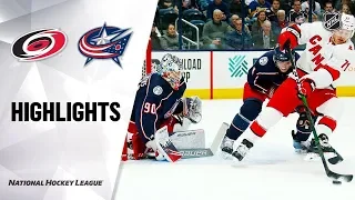 Коламбус - Каролина / NHL Highlights | Hurricanes @ Blue Jackets 1/16/20