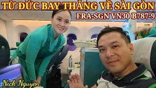 Hành trình Bay thẳng từ Đức về Sài Gòn được upgrade ghế Premium hãng Vietnam Airlines || Nick Nguyen