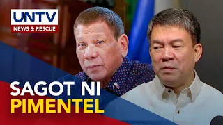 Mga pahayag ni Pangulong Rodrigo Duterte, sinagot ni Sen. Koko Pimentel