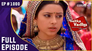 ये कौन अजनबी है जिसने Anandi को बचाया? | Balika Vadhu | बालिका वधू | Full Episode | Ep. 1000