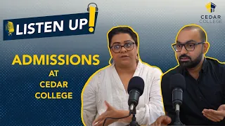 Listen Up Ep 01 | Admissions at Cedar College