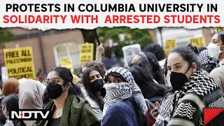 Protests In Columbia University In Solidarity With Students Arrested During Pro-Palestine Stir