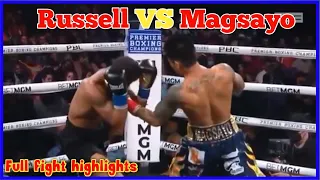 Mark Magsayo Vs Garry Russell Jr Full fight highlights