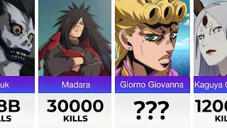 Anime Characters Kill Count Comparison