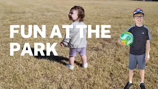 Playing at the park