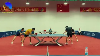 Men's Doubles Training: Fan Zhendong + Lin Gaoyuan (National Games Qualifiers 2021)