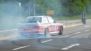 Cars Leaving Nurburgring Tankstelle - M3 E30, SF90 Spider, R8 V10, GT4, Flaming GTR, Supra's, 600LT