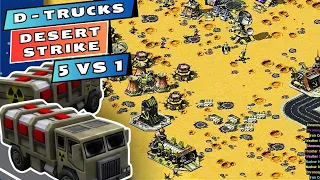 Red Alert 2 Gameplay - 5 Vs 1 - Desert Strike - No Annoying Commentary - Yuri's Revenge