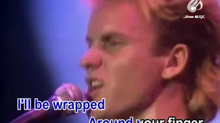 The Police   Wrapped Around Your Finger  Lyrics Video   Karaoke   Singalong   Music Video