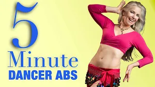 5 Minute Dancer Abs at Home Workout (Belly Fat Burn) - Jensuya Belly Dance